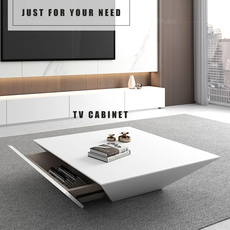 Large Modern Coffee Table with Storage