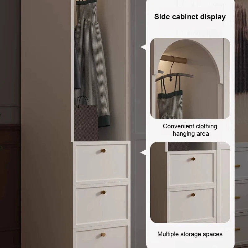 Modern Wood Wardrobe Cabinet