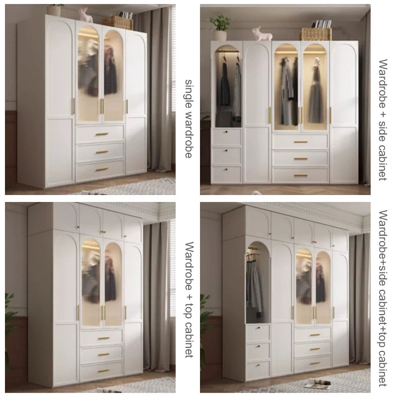 Modern Wood Wardrobe Cabinet