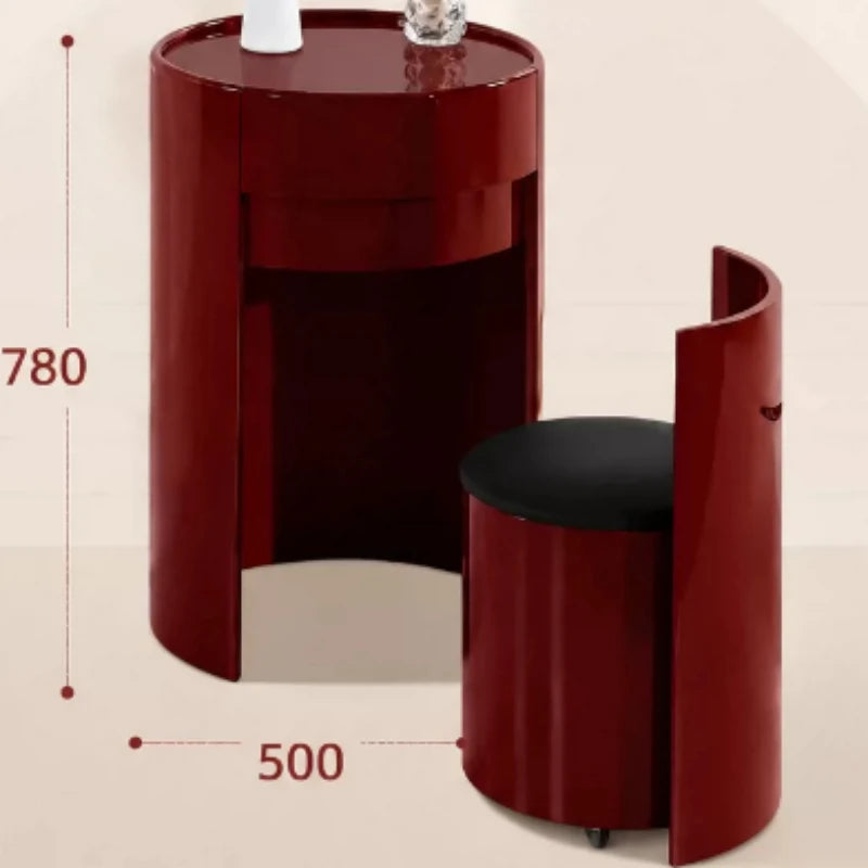 Modern Makeup Vanity with Storage & Seat