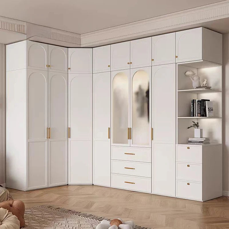 Modern Wood Wardrobe Cabinet