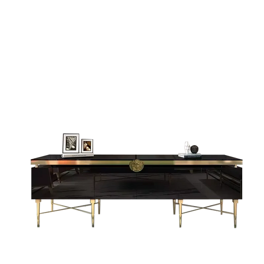Modern Glass TV Stand & Media Console, 2m–2.2m